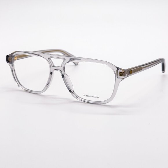 NEW BOTTEGA VENETA BV1294O 004 GREY UNISEX EYEGLASSES BOTTEGA VENETA